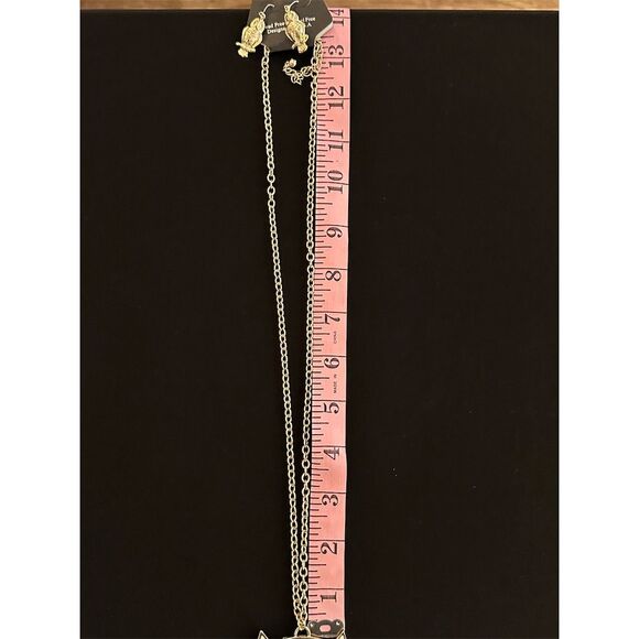 Bijoux Stella Multicolor Owl Necklace & Earrings Jewelry Set Adjustable - Picture 9 of 13